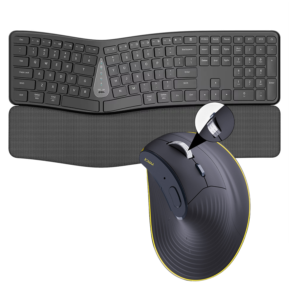Gaming Keyboard Types - 2.4G Wireless Keyboard Mouse Combo,Comfortable Natural