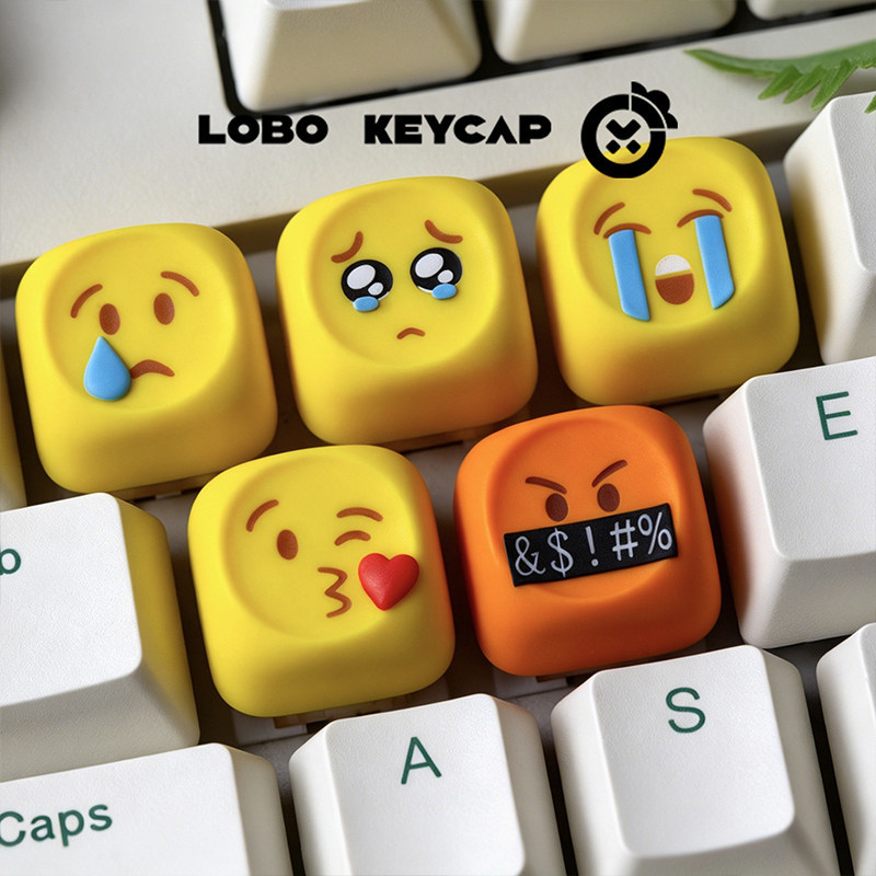 Hot Emoji Keycaps Kawaii Perso - Gaming Keyboard Emoji 评论和价格