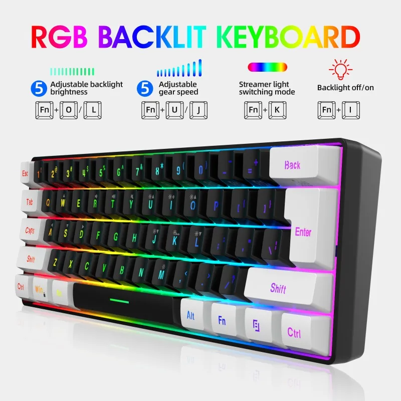 Keyboard and Mouse 60% Compute - Gaming Keyboard And Mouse Wireless 评论和价格