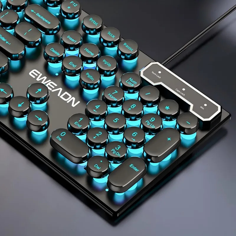 Retro Punk Mechanical Feel Key - Gaming Keyboard And Mouse Wireless 评论和价格