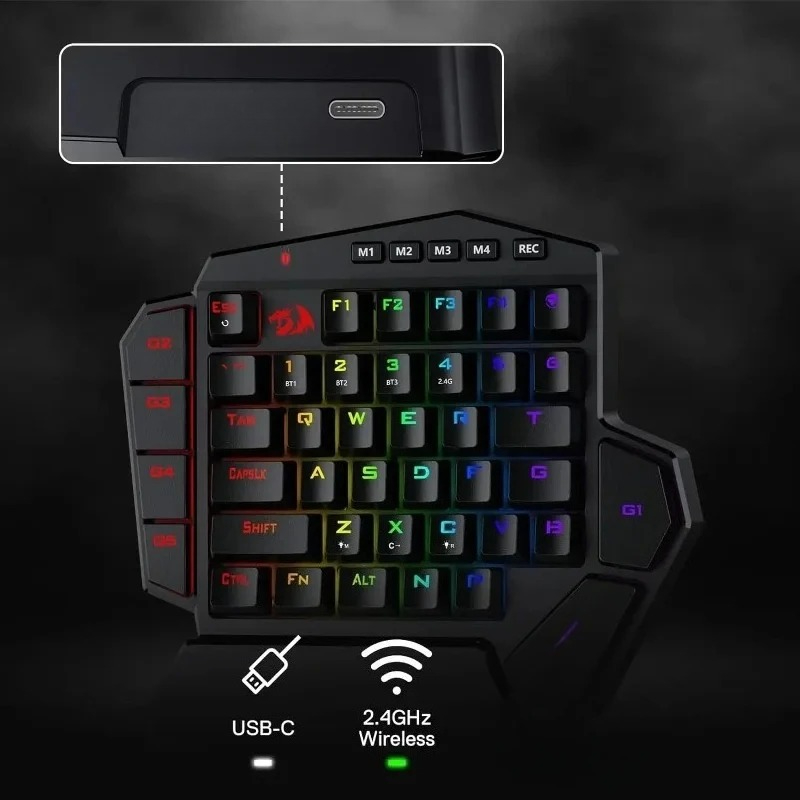 New Redragon K585 PRO Wireless - Gaming Keyboard Half 评论和价格