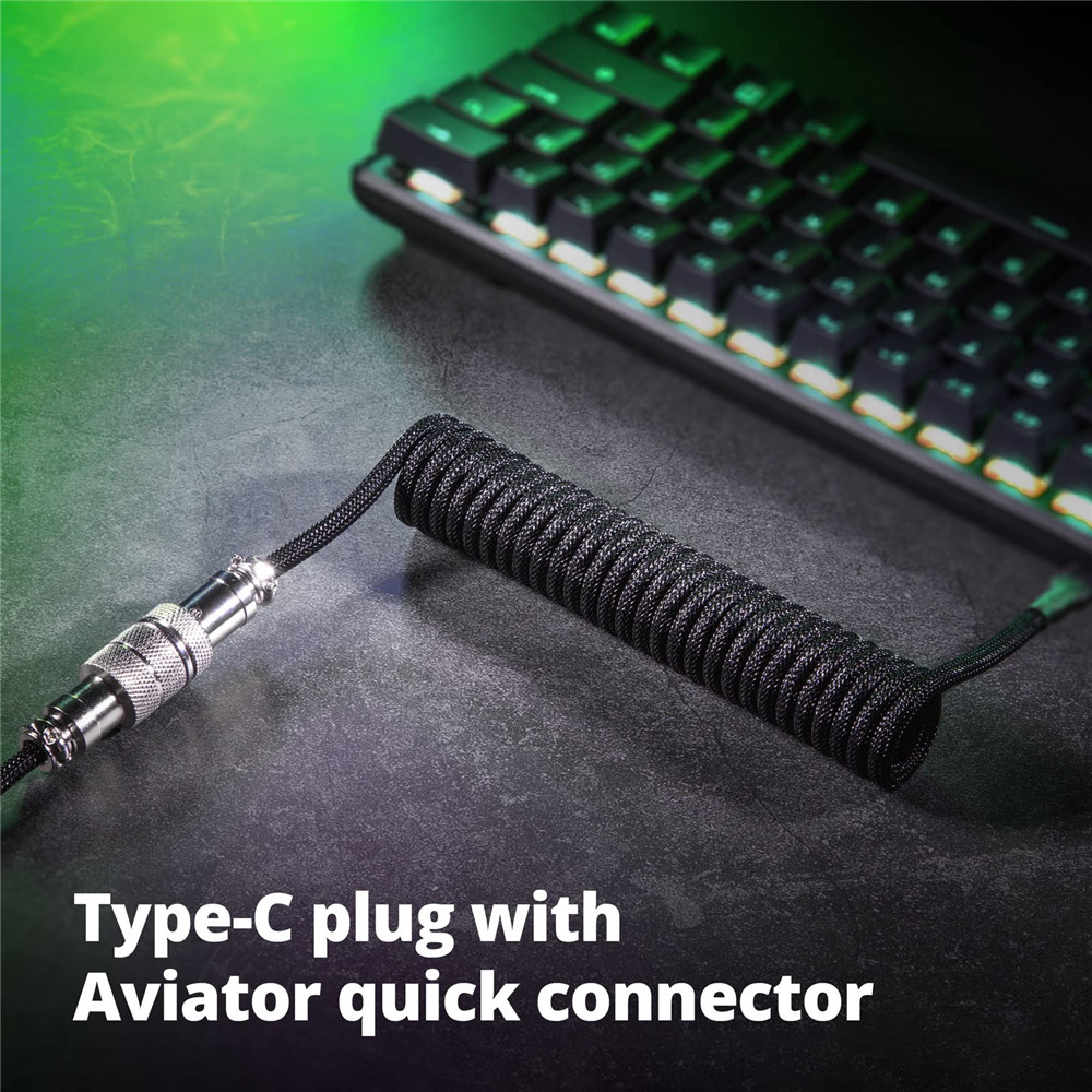 Mechanical Keyboard Coiled Cab - Gaming Keyboard Types 评论和价格