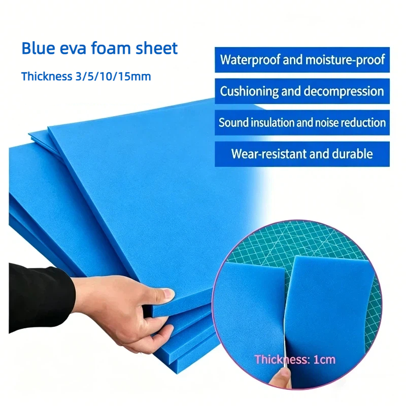 1pc Thickness 3/5/10/15mm Blue - Pe Foam Sheet 评论和价格