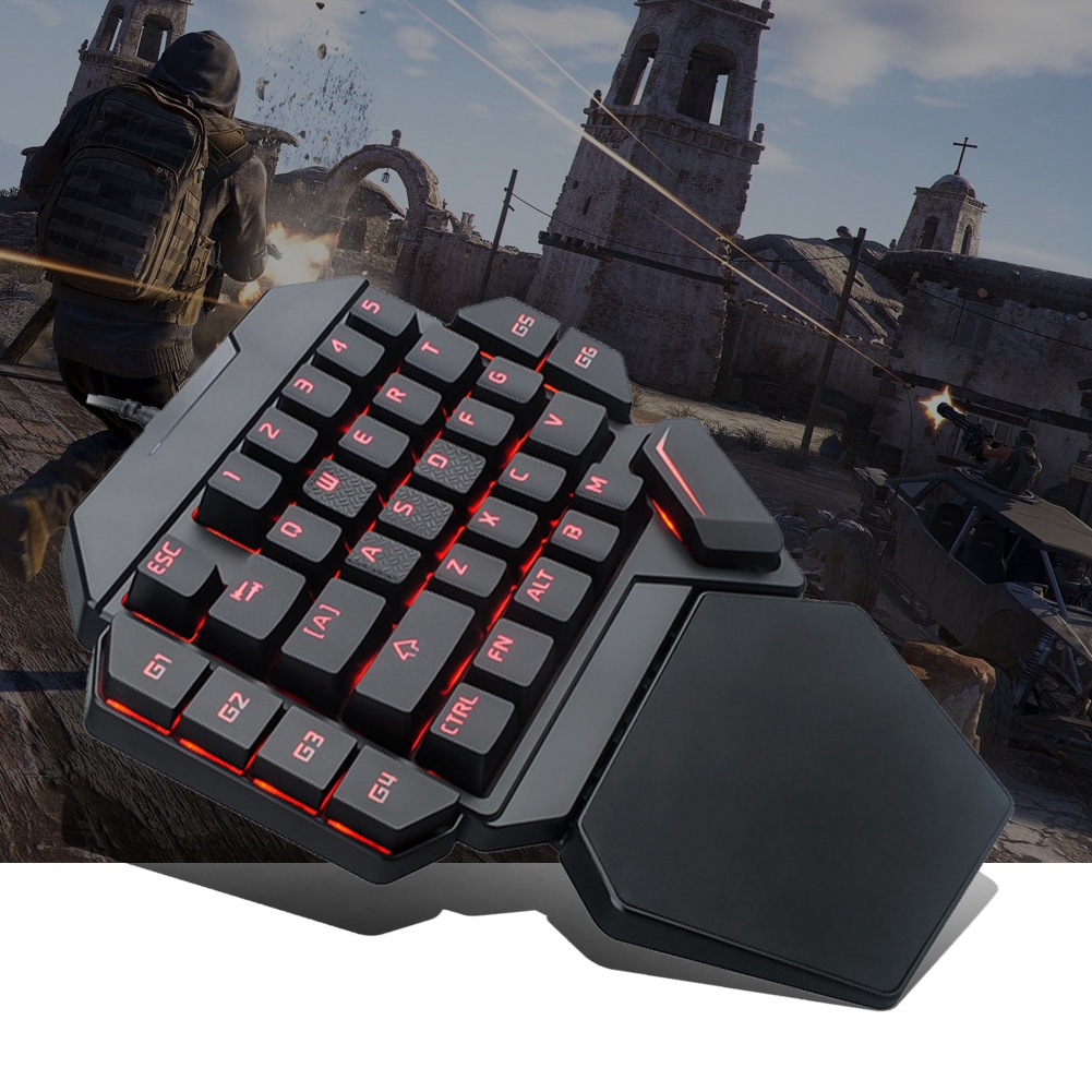 Blacklight Keyboard Onehanded  - Gaming Keyboard Half 评论和价格