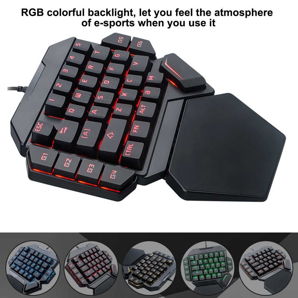 Blacklight Keyboard Onehanded  - Gaming Keyboard Half 评论和价格