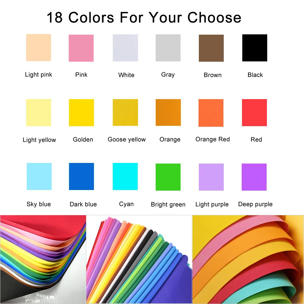 1/18Pcs Colorful EVA Foam Shee - Pe Foam Sheet 评论和价格