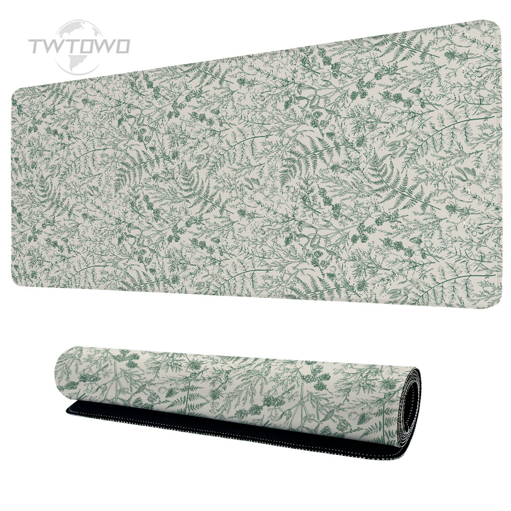Mouse Pad Gaming Green Flower  - Gaming Keyboard Non Mechanical 评论和价格
