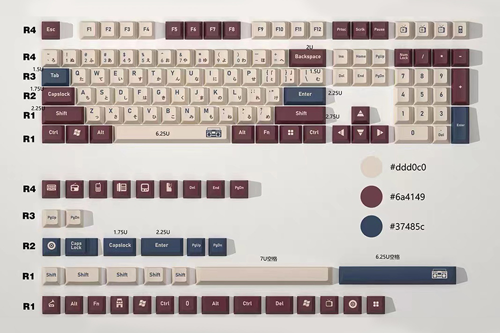 GKs Cherry Profile Half Sugar  - Gaming Keyboard Half 评论和价格