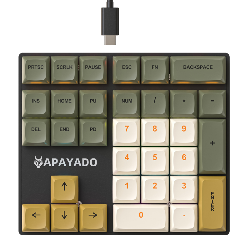 K33 Wired Mechanical Numeric K - Gaming Keyboard Half 评论和价格