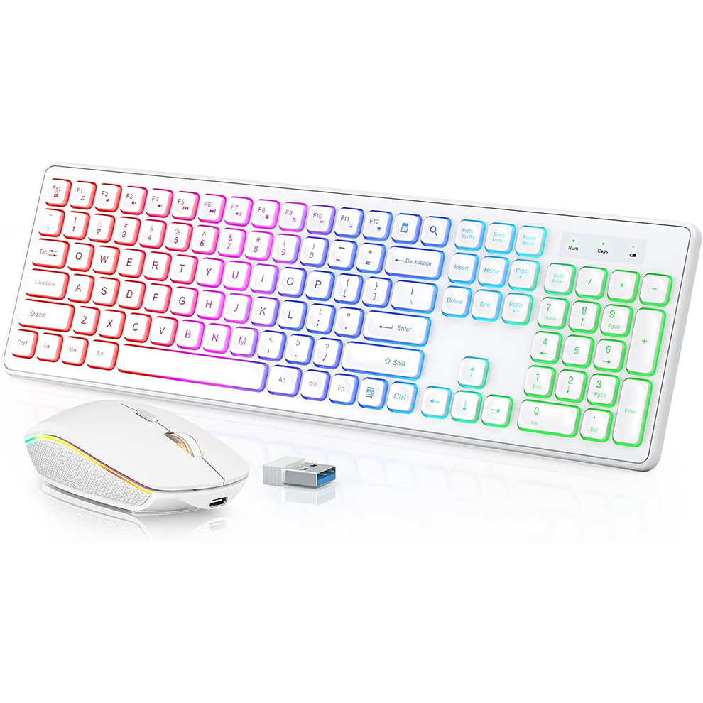 Backlit Wireless Keyboard and  - Gaming Keyboard And Mouse Wireless 评论和价格
